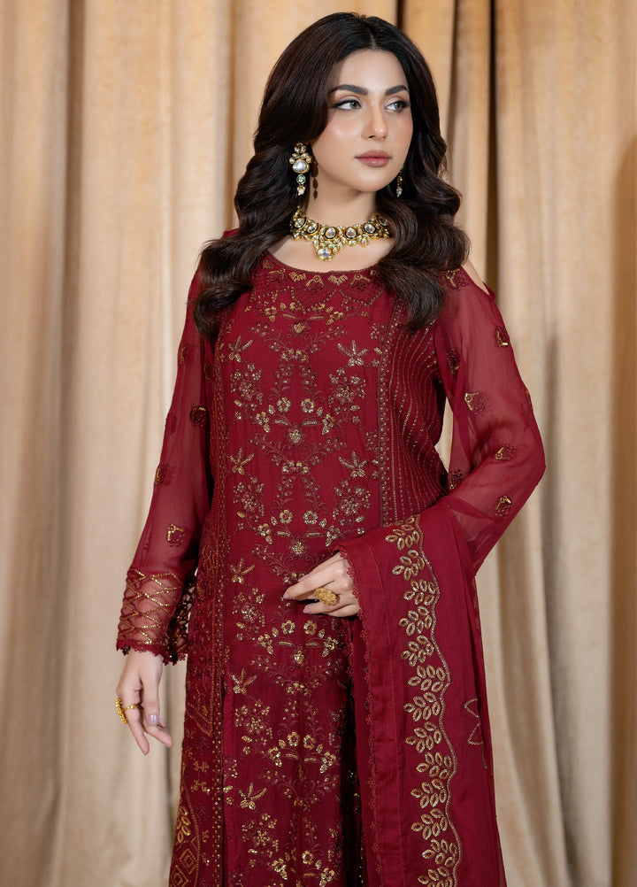 Daastan Raum by Sarb Unstitched Embroidered Chiffon 3 Piece Suit RS26UCD DCL-05 - Festive Collection