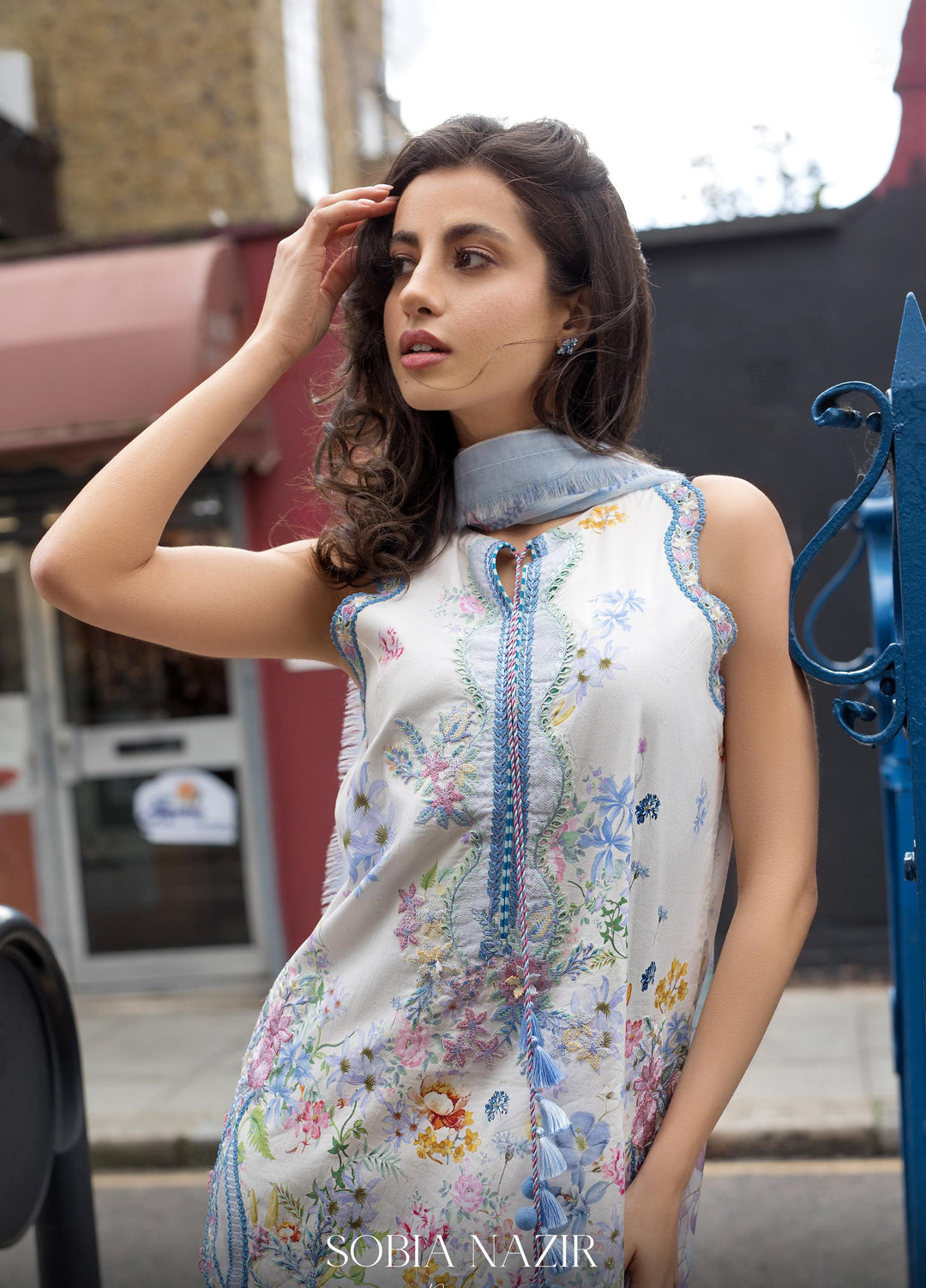 Sobia Nazir Prints Unstitched Embroidered Lawn 3 Piece Suit SN26UPL D-06A - Summer Collection