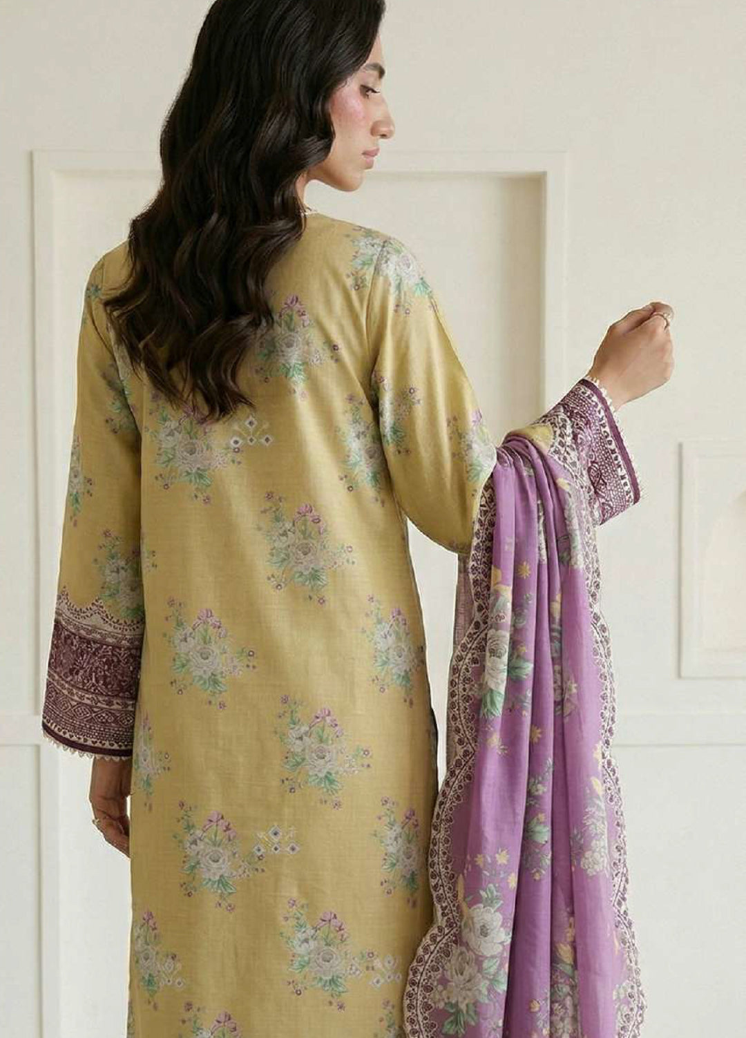 Zellbury Unstitched Printed Dobby Lawn 3 Piece Suit ZB26UVIII WUS26E30709 - Casual Collection