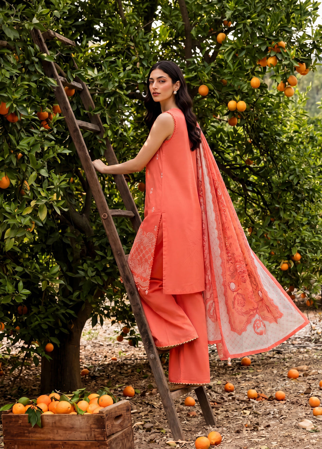 Zellbury Unstitched Embroidered Cotton 3 Piece Suit ZB26UCC WUC26E34069 - Casual Collection