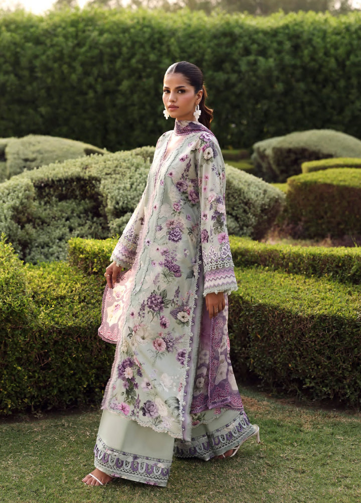 Belladore by Elaf Premium Unstitched Printed Lawn 3 Piece Suit EL26ULB Castella EPA-6A - Summer Collection