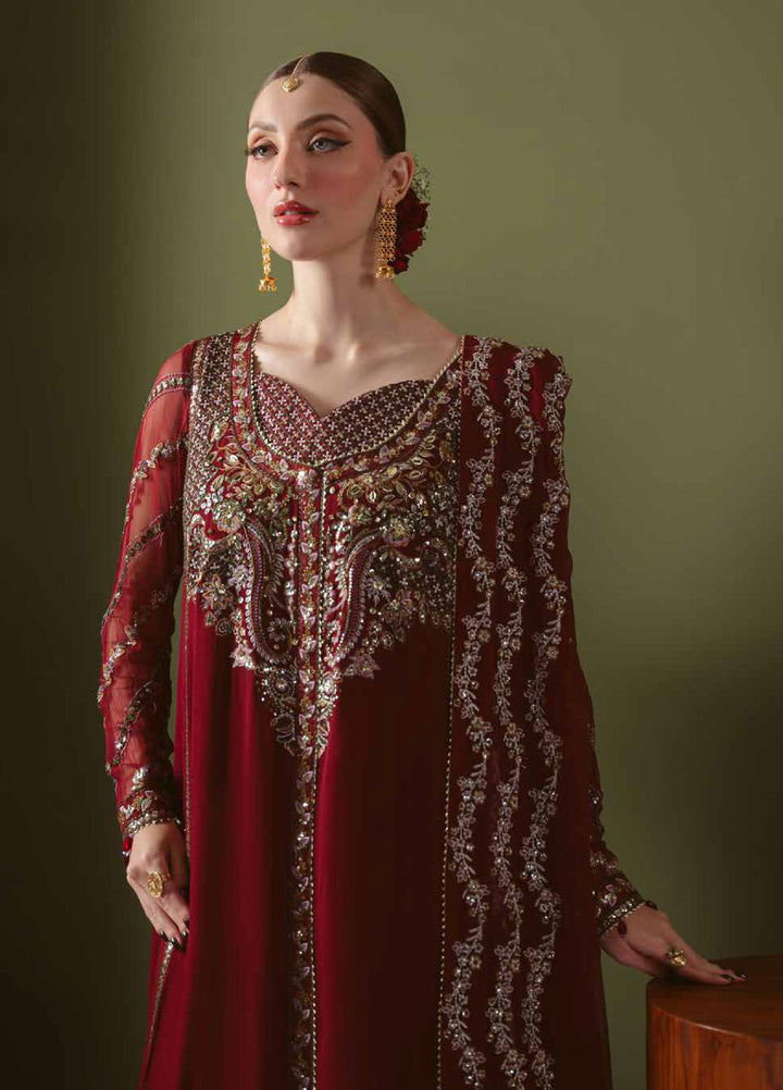 Elaya by Nureh Unstitched Embroidered Chiffon 4 Piece Suit NU26UEF NEL-92 - Festive Collection