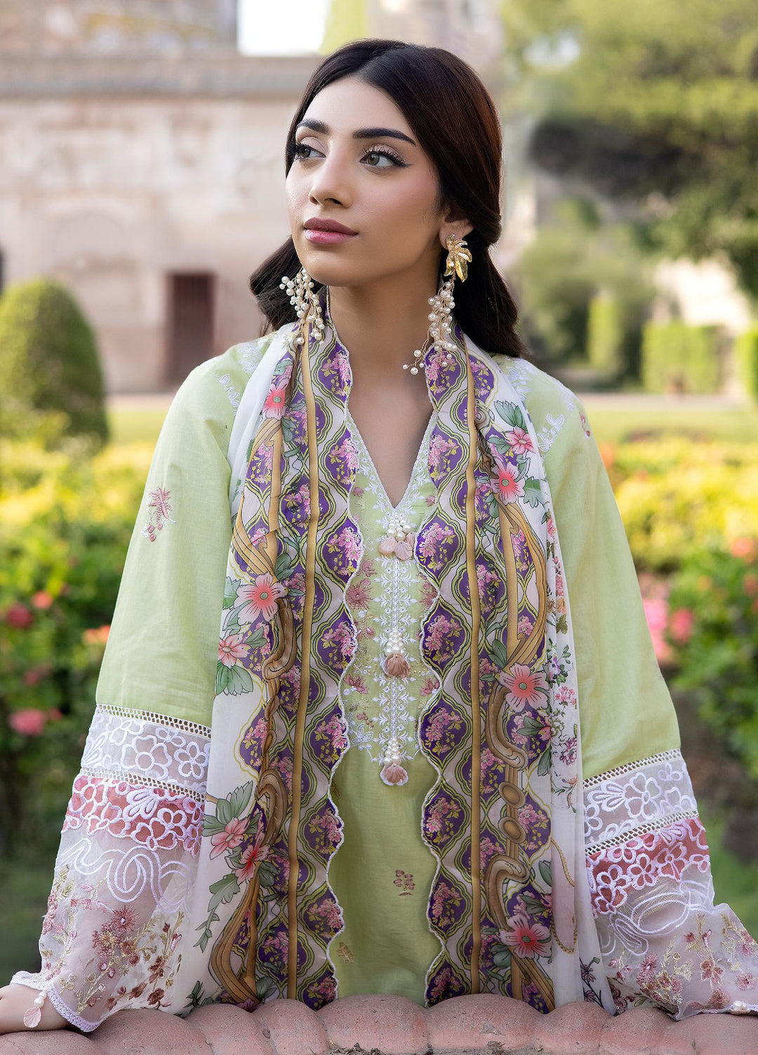 Inara by Javairia Women RTW Embroidered Lawn 3 Piece Suit IN26PJF Panchi - Festive Collection
