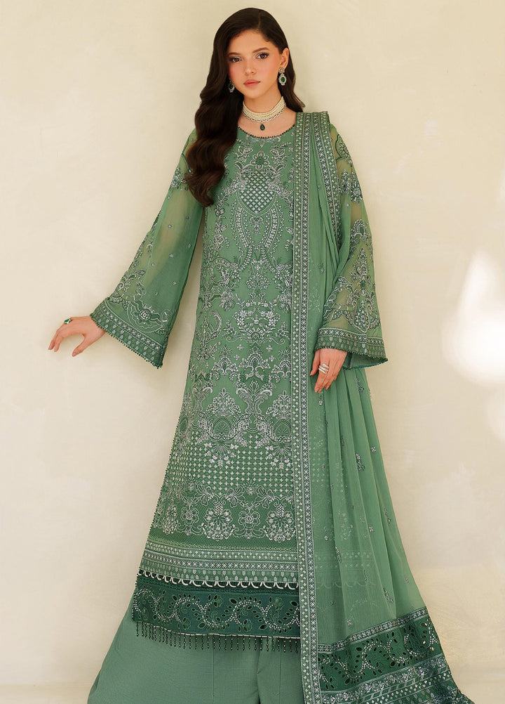 Meesa by Zarif Unstitched Chiffon Embroidered Suits 3 Piece ZAF25MF ZRF-ML-08 JIROON - Winter Collection