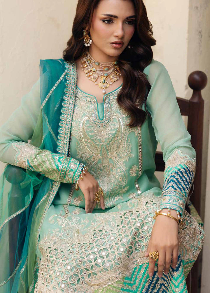 Celine by Charizma Unstitched Embroidered Chiffon 4 Piece Suit CHR26UC Celine CCE6-01 - Festive Collection
