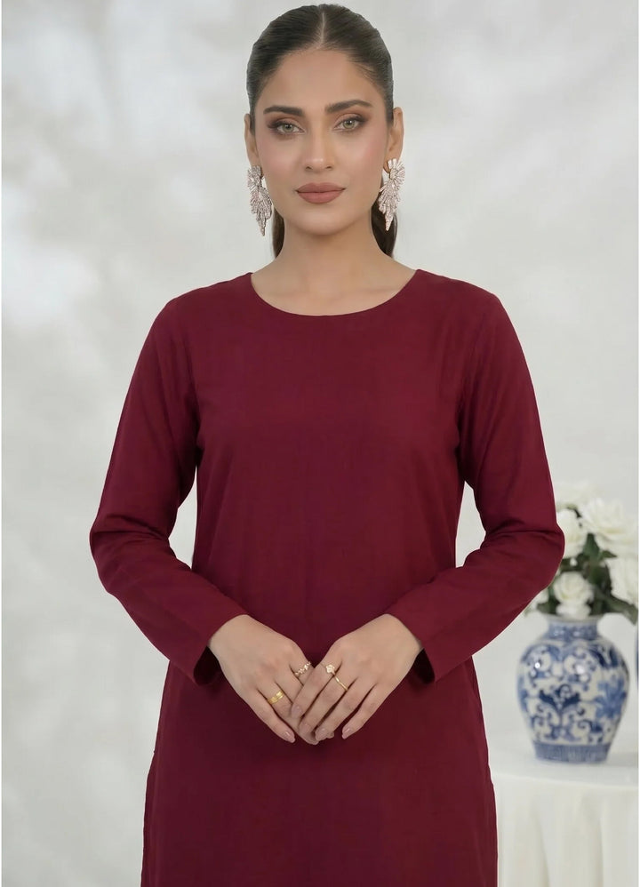 Silcot Women Pret Solids Linen 2 Piece Suit Mono Seoul - Summer Collection