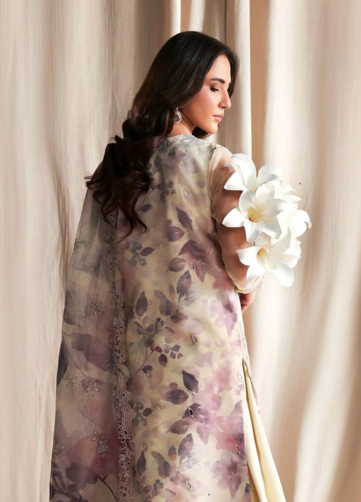 Sirayya by Zarif Unstitched Embroidered Organza 3 Piece Suit ZR26US GAJRA 07 - Wedding Collection
