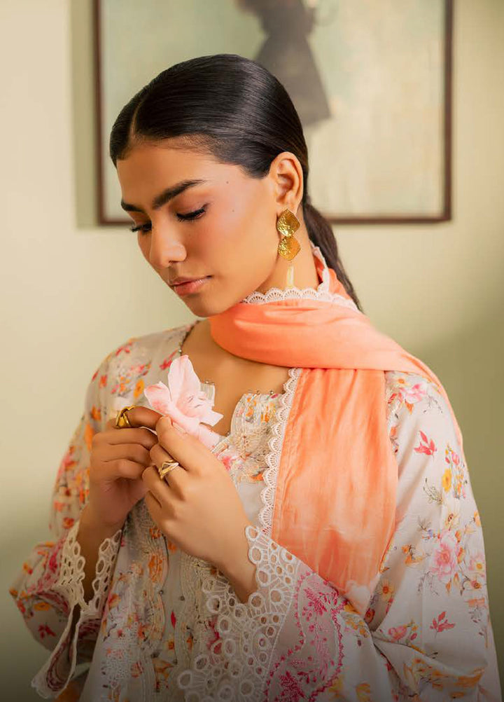 Daria by Riaz Arts Unstitched Embroidered Lawn 3 Piece Suit DA26UCT DA-59 - Summer Collection