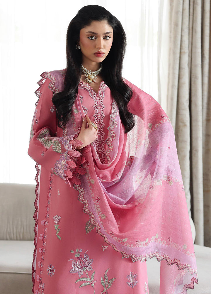 Q Line by Qalamkar Unstitched Embroidered Lawn 3 Piece Suit QLK26ULQ ABEER QKL-2 - Festive Collection