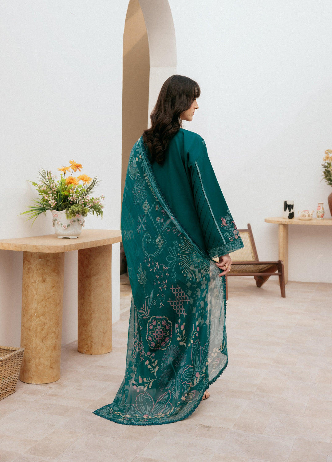 Zync by Florent Untitched Lawn Embroidered 3 Piece Suit FL26UZ FZ-1A - Summer Collection