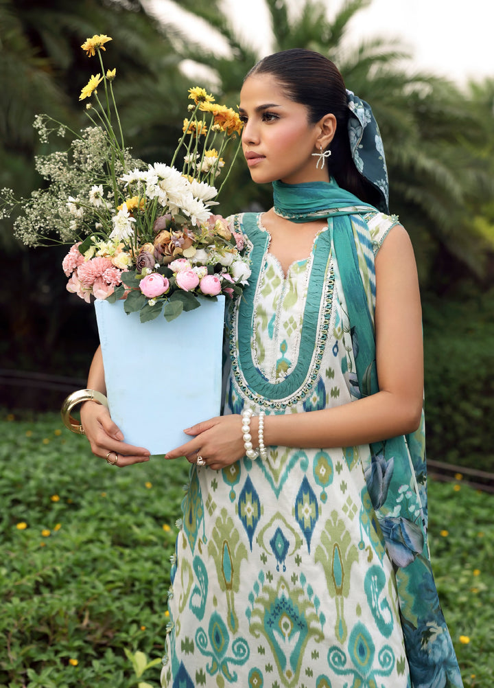 Belladore by Elaf Premium Unstitched Printed Lawn 3 Piece Suit EL26ULB June EPA-2B - Summer Collection