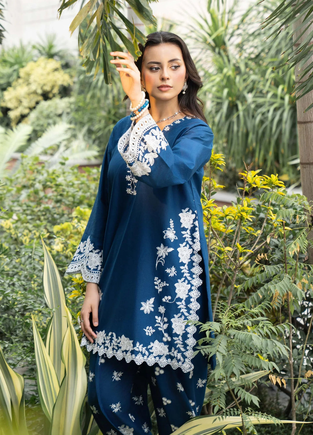 Solid Story by Panache Pret Solids Lawn 2 Piece Blue Petal