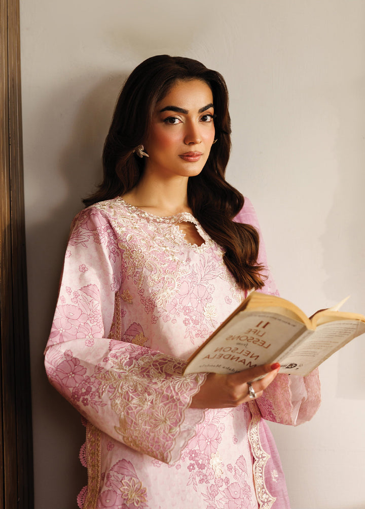 Leila by Mahnur Unstitched Embroidered Lawn 3 Piece Suit MN26ULL L-12 - Summer Collection