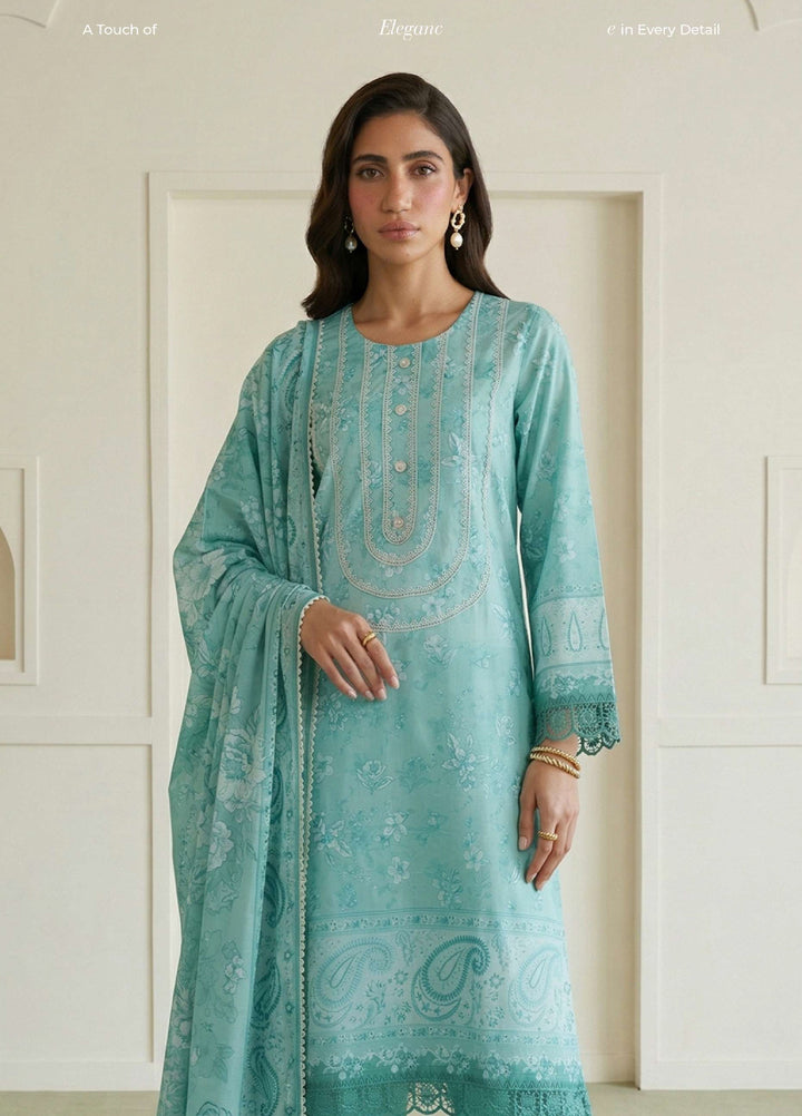 Zellbury Unstitched Printed Lawn 3 Piece Suit ZB26UCVII WUS26X30954 - Casual Collection