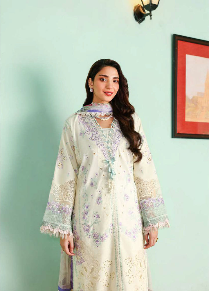 Summer Reverie by Roheenaz Unstitched Embroidered Lawn 3 Piece Suit RN26USR D-2 CELESTIA - Festive Collection