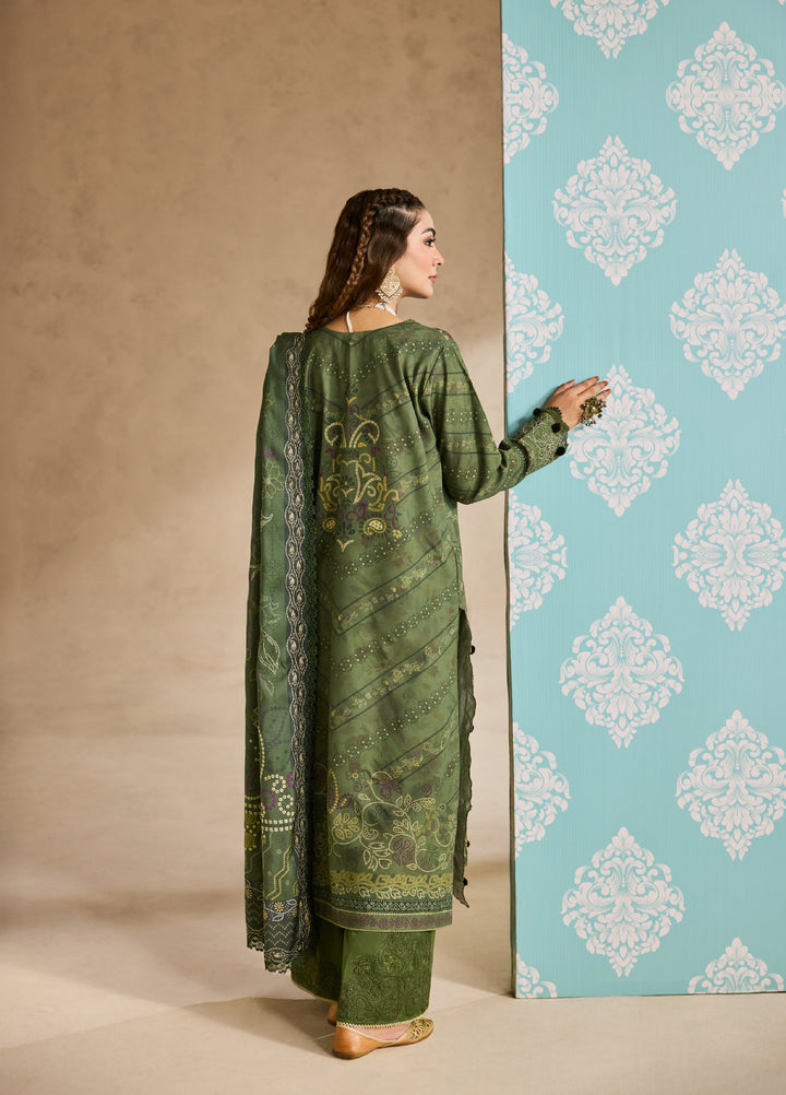 Zync by Florent One Nation Unstitched Khaddar Embroidered Suits 3 Piece FL25ON FL-8A - Winter Collection