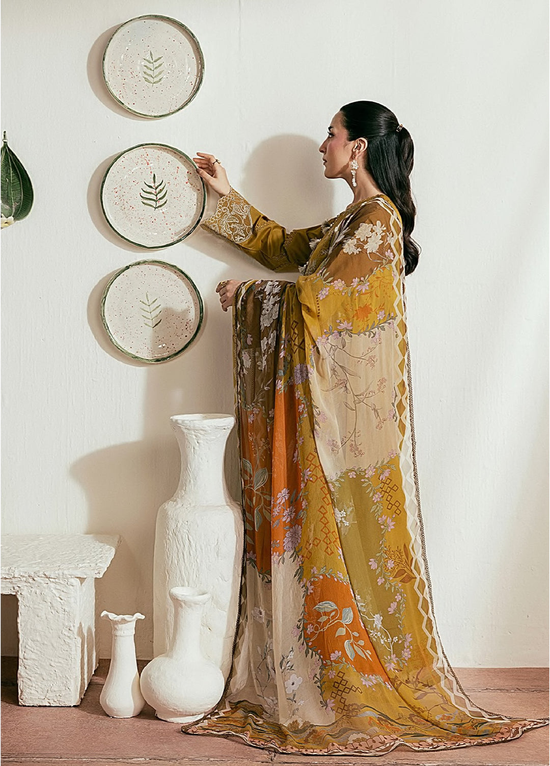 Zync by Florent Unstitched Embroidered Lawn 3 Piece Suit FL26ULZ FZ-2B - Summer Collection