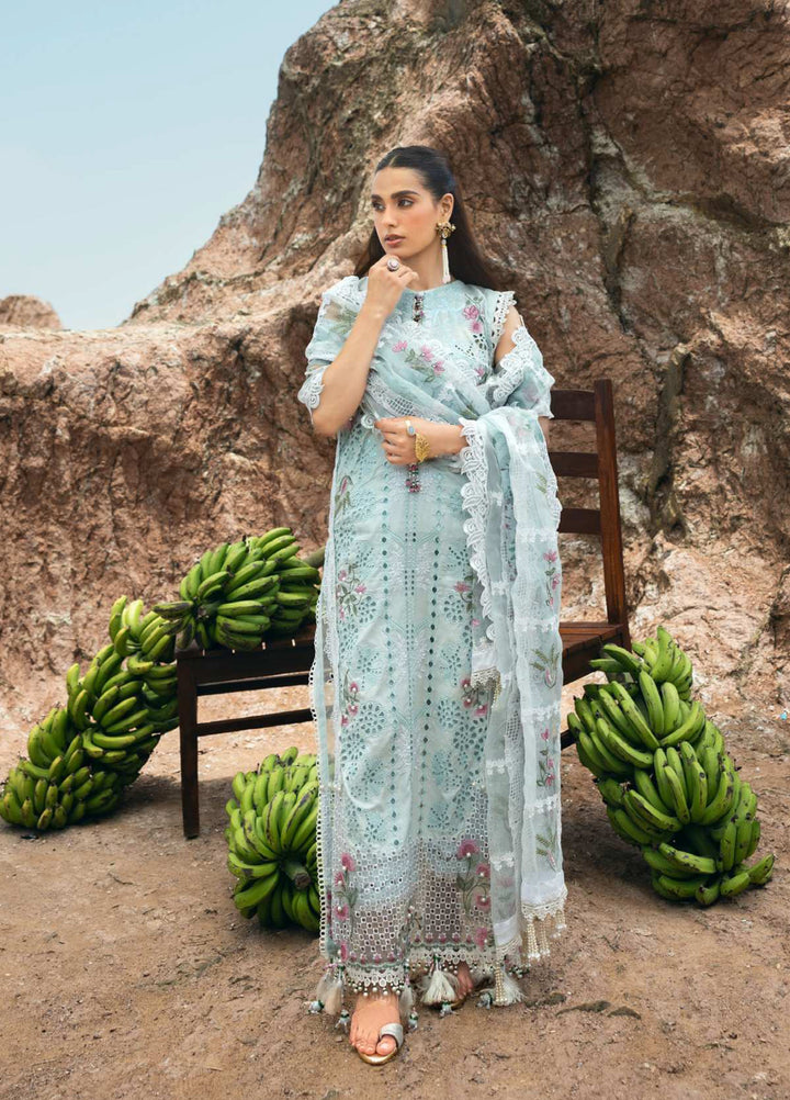 Mahiymaan by Al Zohaib Unstitched Embroidered Luxury Lawn 3 Piece Suit AZ26UM D-6 - Festive Collection