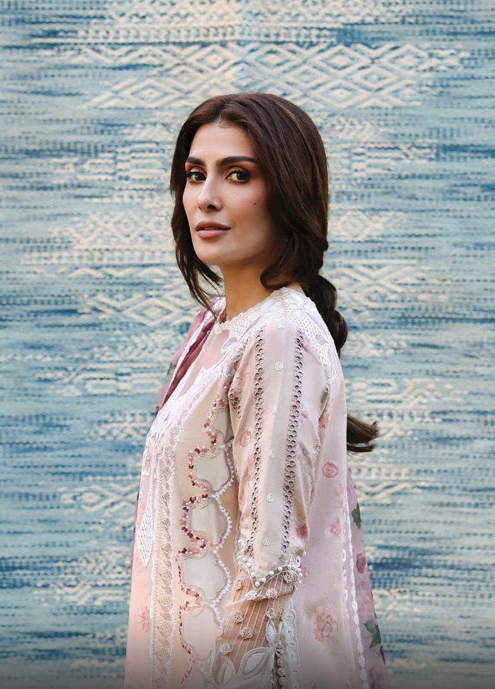 A-Lawn by Afrozeh Unstitched Embroidered Lawn 3 Piece Suit AF26UAL Zeyam FWU-0070-3PO - Eid Collection