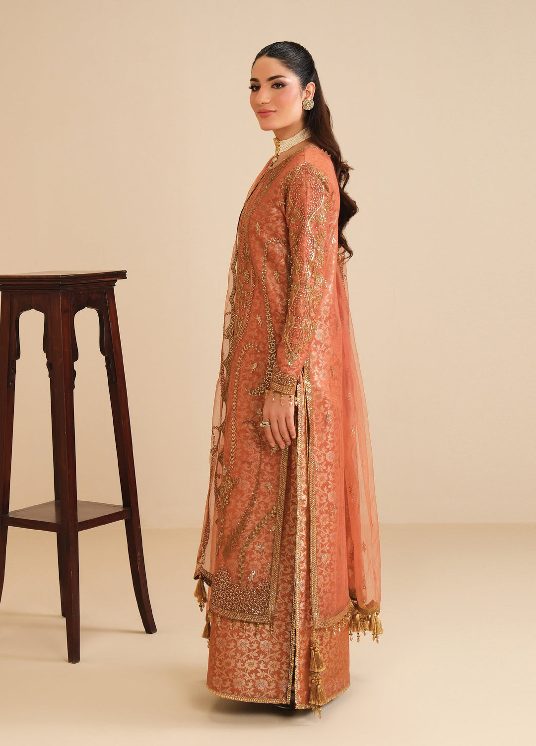 Alizeh Fashion Unstitched Embroidered Net 4 Piece Suit AF26UNF DILKASH AF-NT-2258 - Festive Collection