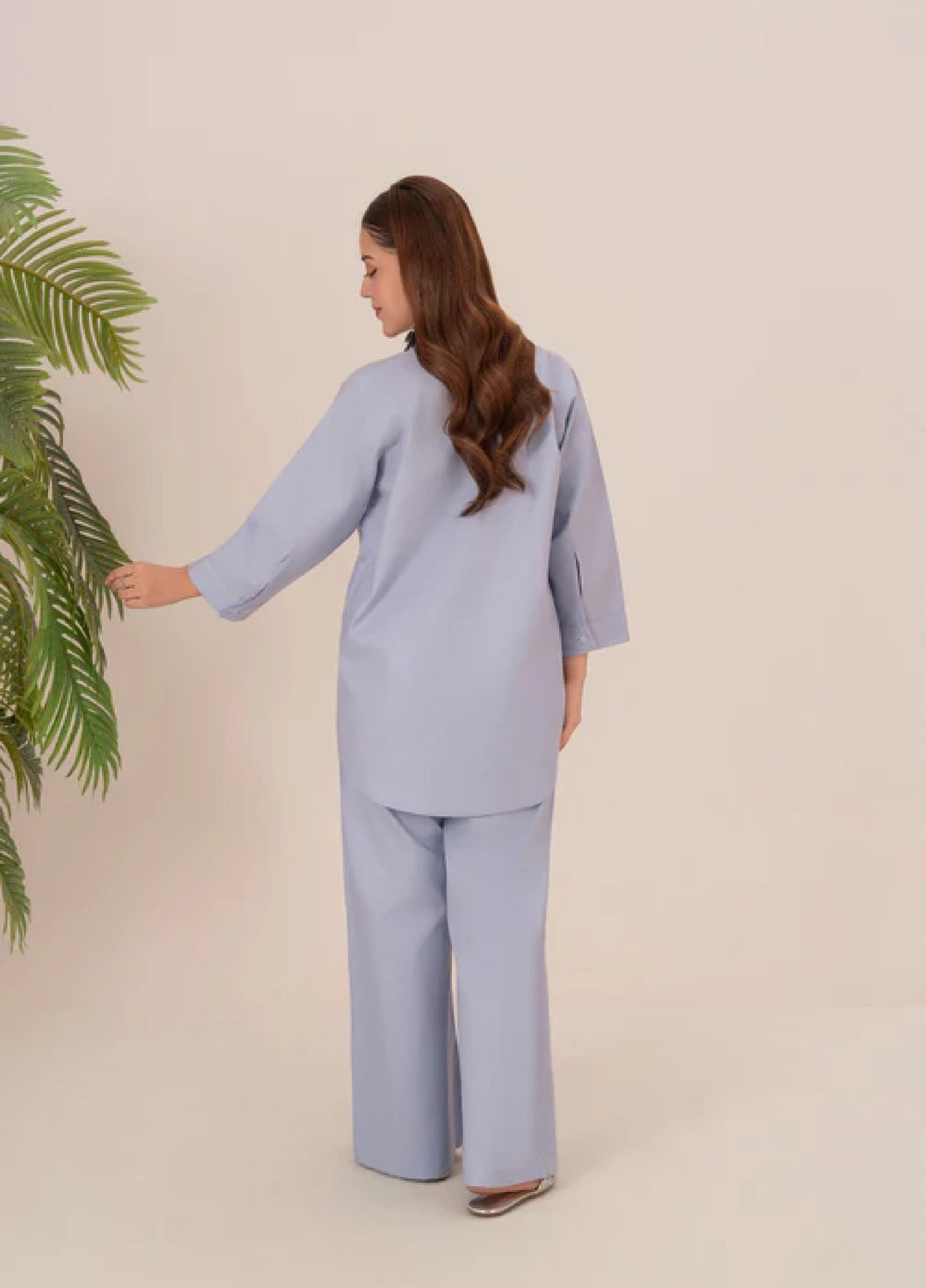 The Basic by Chandan Nagri Women Pret Co Ord Set Lawn Solids 2 Piece Syla - Summer Collection