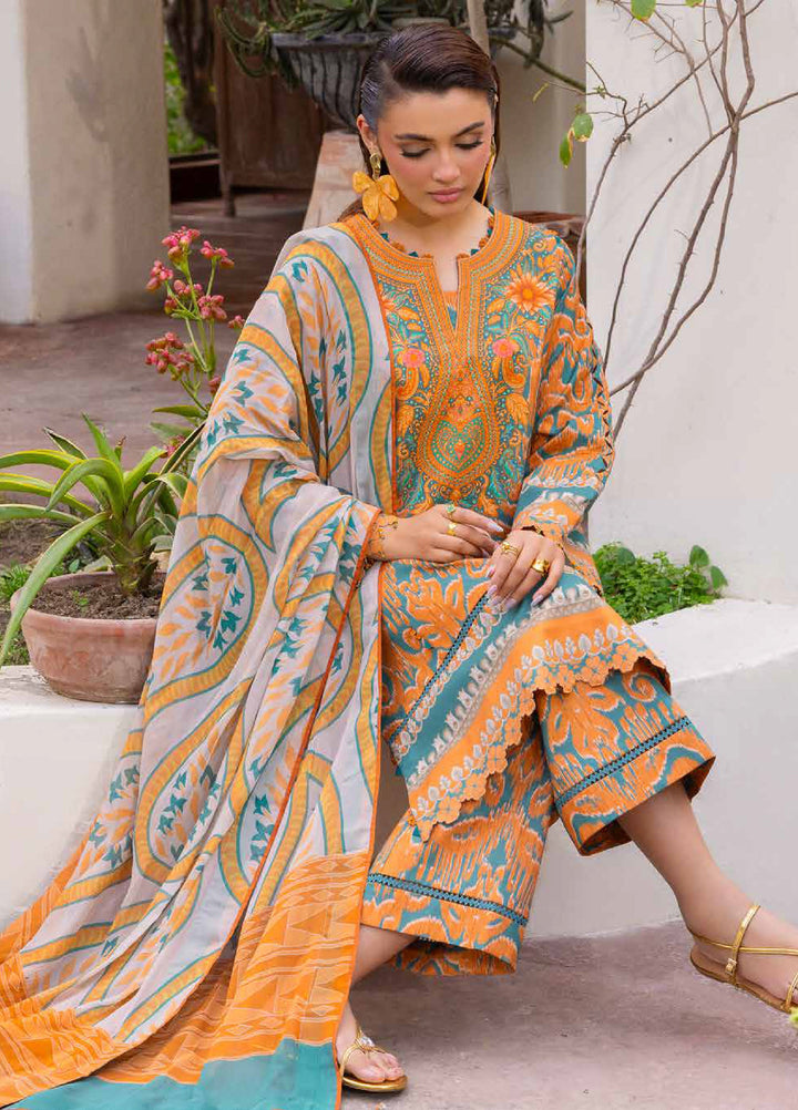 C Prints by Charizma Unstitched Printed Lawn 3 Piece Suit CHR26UCP CP6-05 - Summer Collection