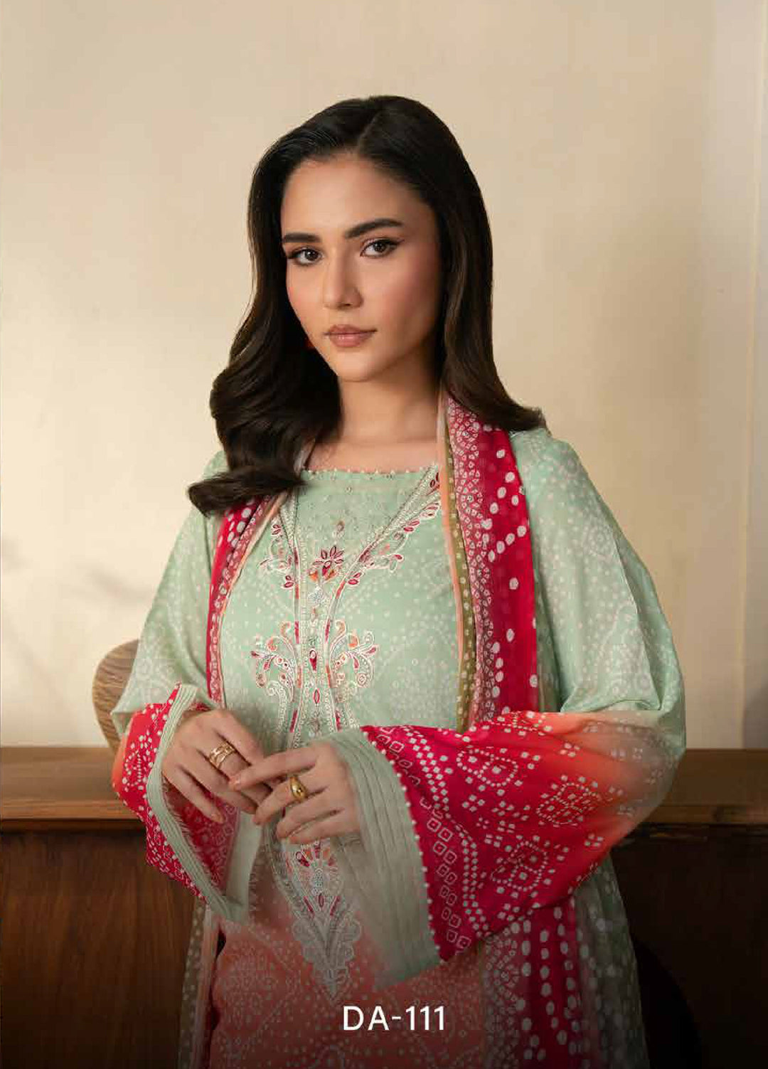 Chunri by Daria Unstitched Embroidered Lawn 3 Piece Suit DC26UCL DA-111 - Casual Collection