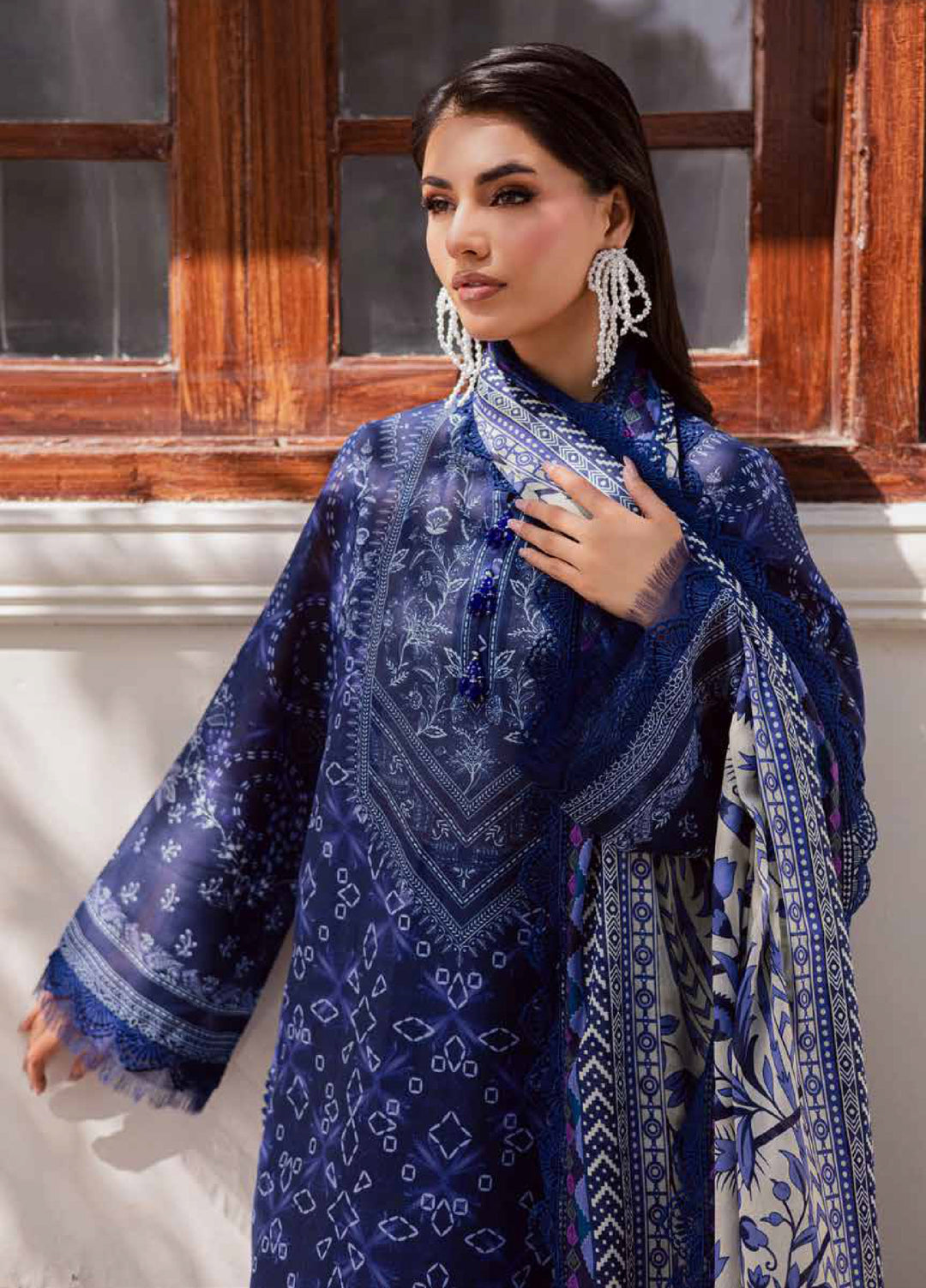 Rania by Nureh Unstitched Printed Lawn 3 Piece Suit NU26ULR NR-03 - Casual Collection