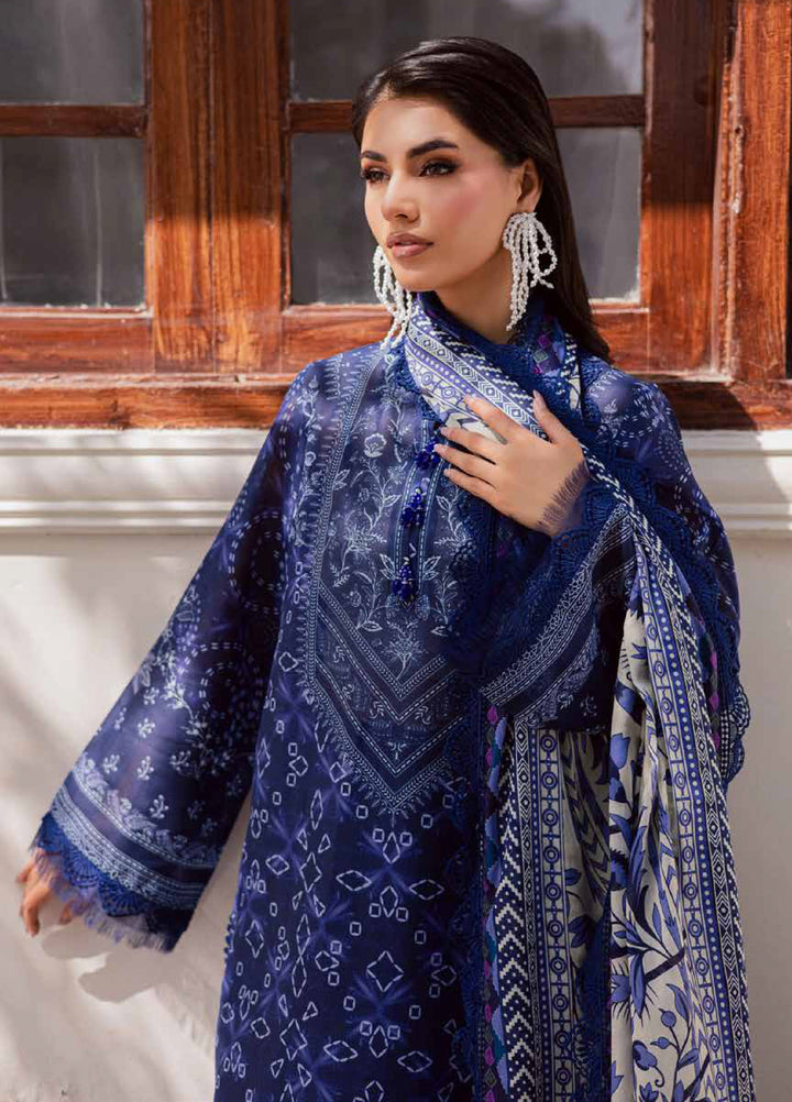 Rania by Nureh Unstitched Printed Lawn 3 Piece Suit NU26ULR NR-03 - Casual Collection