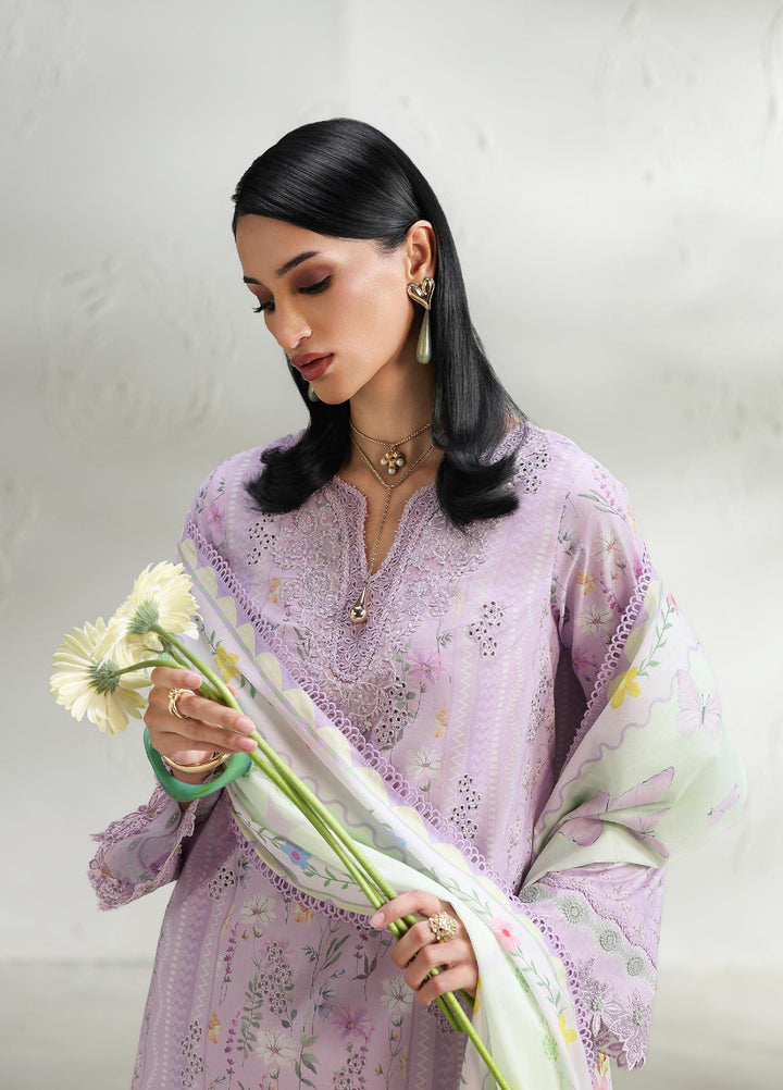 Q Prints by Qalamkar Unstitched Printed Lawn 3 Piece Suit QLK26UQL Elsie QQP-08 (B) - Summer Collection