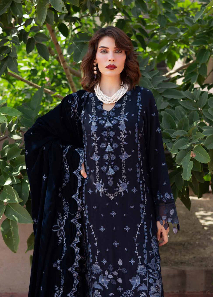 Nureh Exclusive Unstitched Luxury Leather Peach Embroidered Suits 3 Piece NU25LV NE-180 - Festive Collection