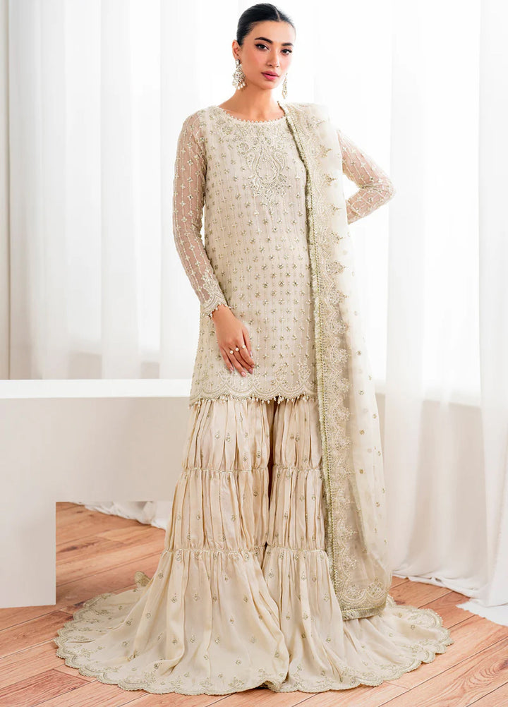 Chantelle by Baroque Unstitched Chiffon Embroidered Suits 3 Piece BQ25FC UF-687 - Festive Collection