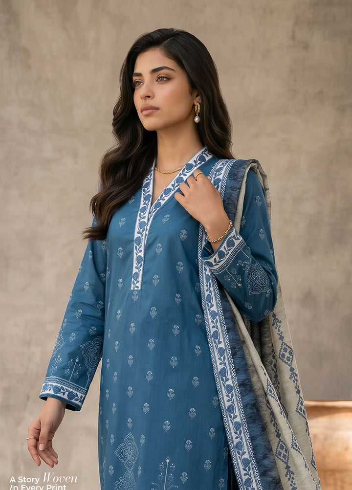 Zellbury Unstitched Printed Lawn 3 Piece Suit ZB26UCVII WUS26X38056 - Casual Collection
