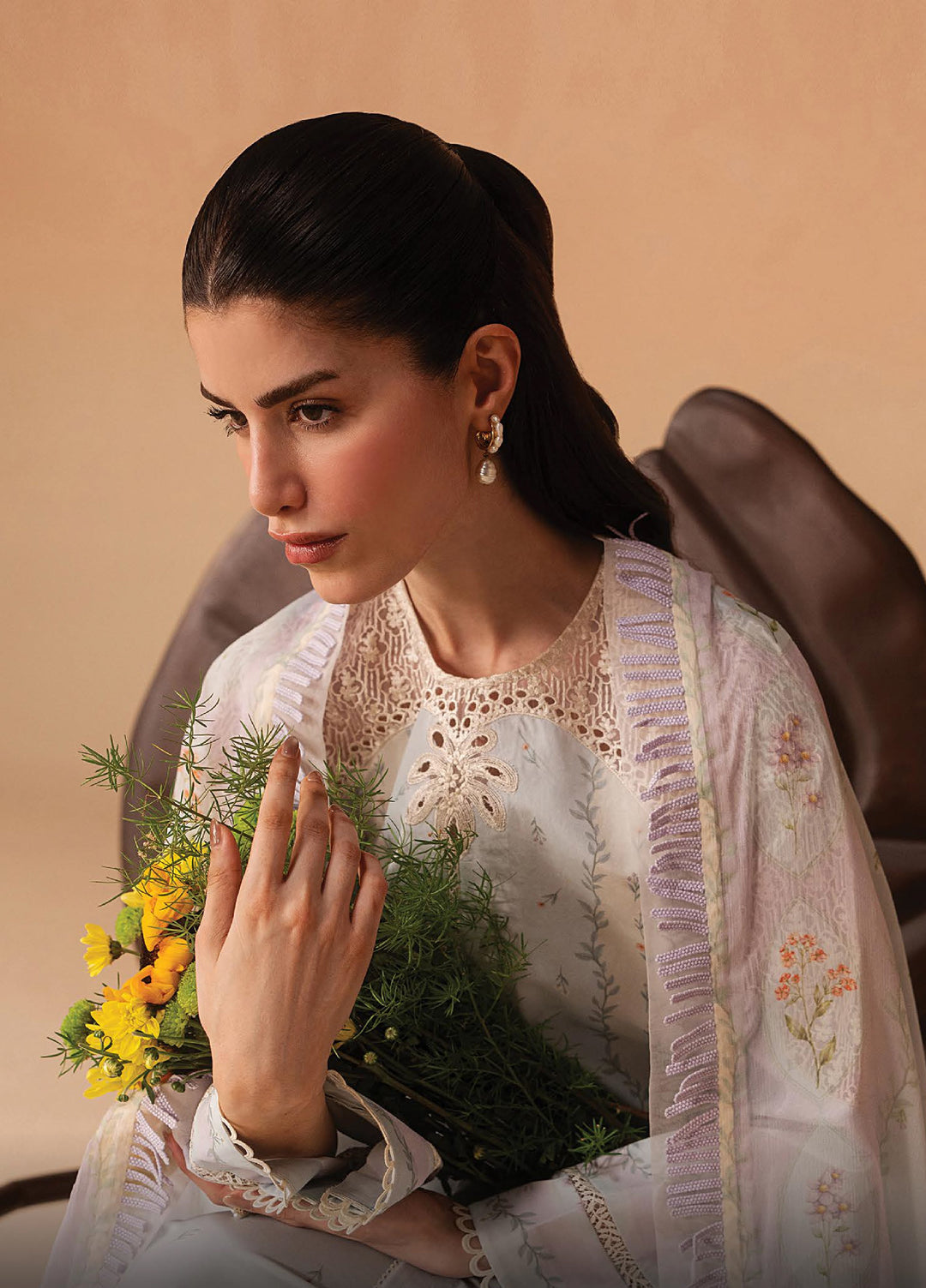 Haze A Prints by Afrozeh Unstitched Embroidered Lawn 3 Piece Suit AF26UAP FWU-108 Sunnival Blue - Summer Collection
