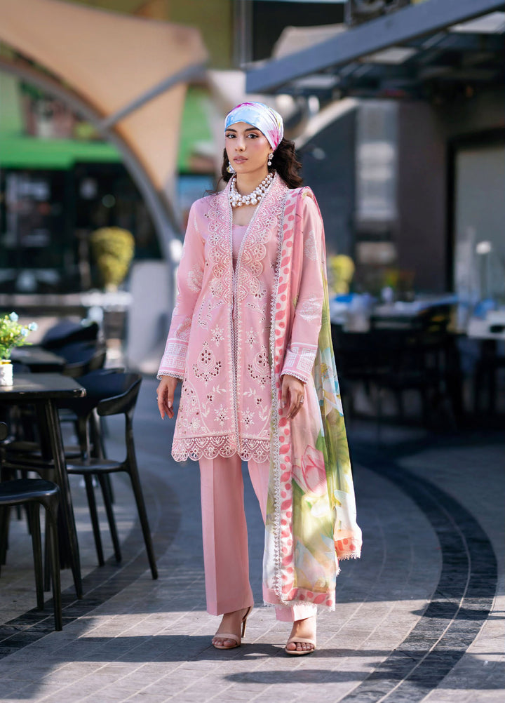 Broadway by Mahnur Unstitched Embroidered Lawn 3 Piece Suit MN26UB BW-008 - Summer Collection