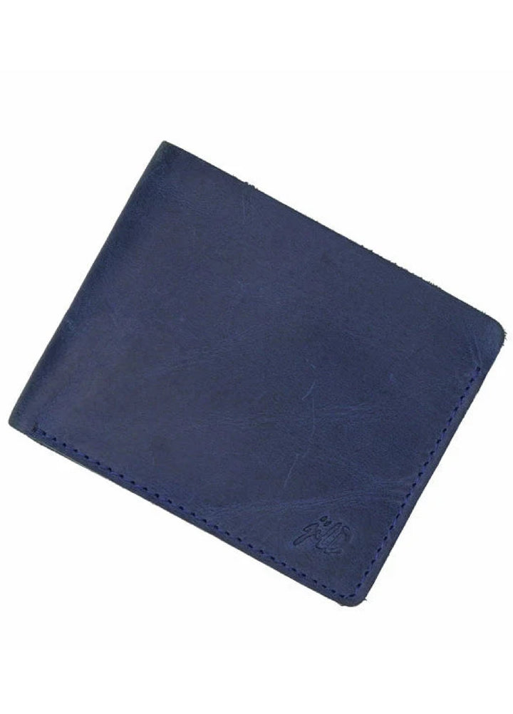 Vintage by Jild Mens Genuine Vintage Leather Wallet-BLUE BERRY S2 - Wallets Collection