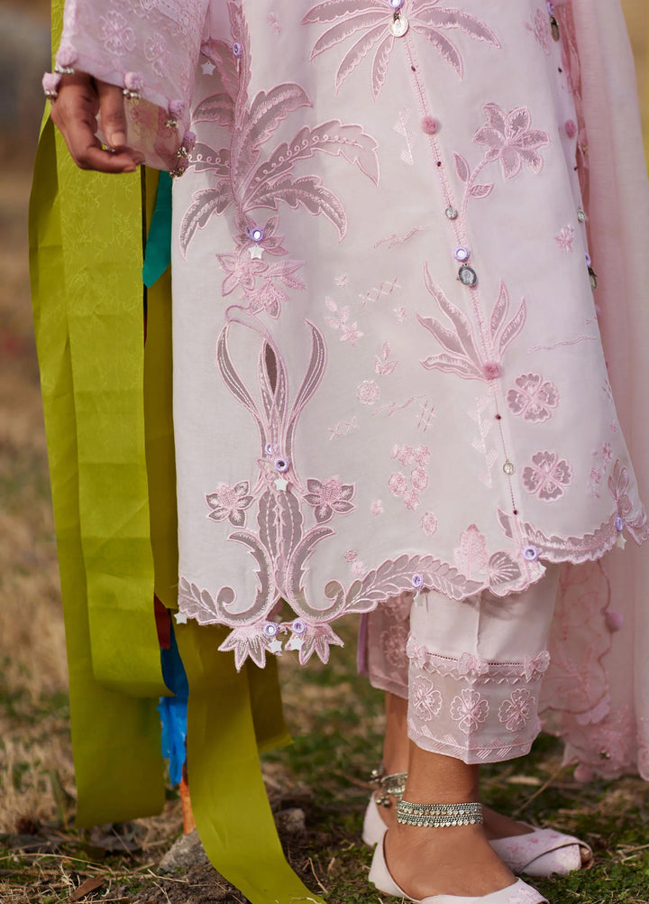 Meili by Zaha Unstitched Embroidered Lawn 3 Piece Suit ZK26UML ZL26-09B - Festive Collection