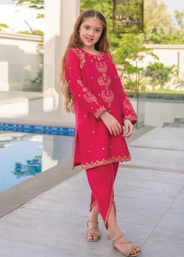 Fresh Birds Kids RTW Embroidered Lawn 2 Piece Suit Hania-FB-04 - Casual Collection
