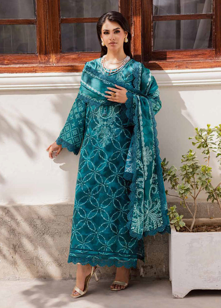 Rania by Nureh Unstitched Printed Lawn 3 Piece Suit NU26ULR NR-04 - Casual Collection