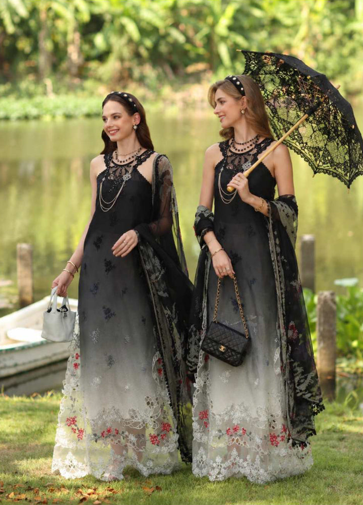 Noor Luxe by Saadia Asad Unstitched Embroidered Lawn 3 Piece Suit SA26ULNE D5 - Eid Collection
