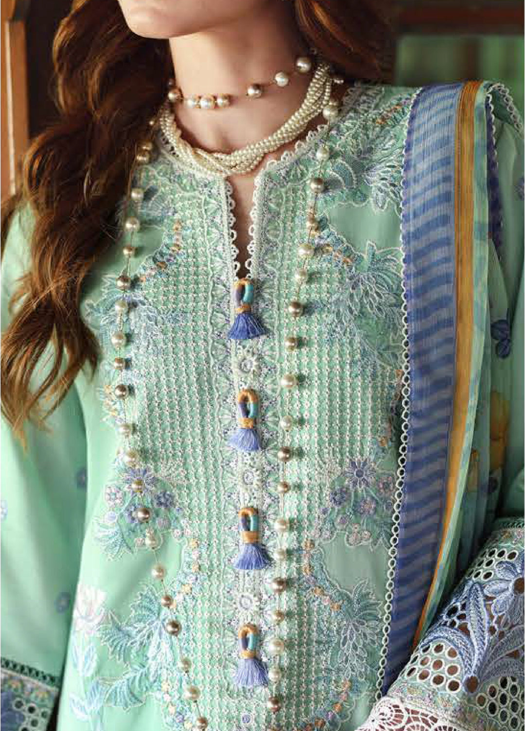 The Secret Garden by Mushq Unstitched Embroidered Lawn 3 Piece Suit MU26ULSG Fernlore HUNSS260211 - Festive Collection