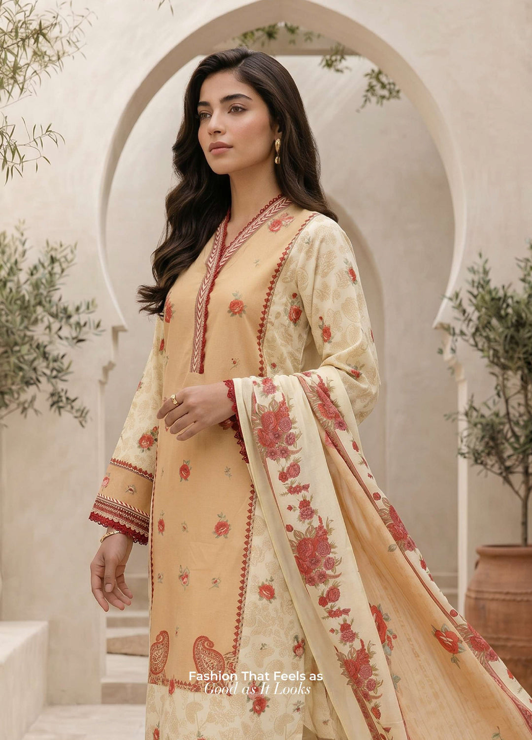 Zellbury Unstitched Printed Lawn 3 Piece Suit ZB26UCVII WUS26X38057 - Casual Collection