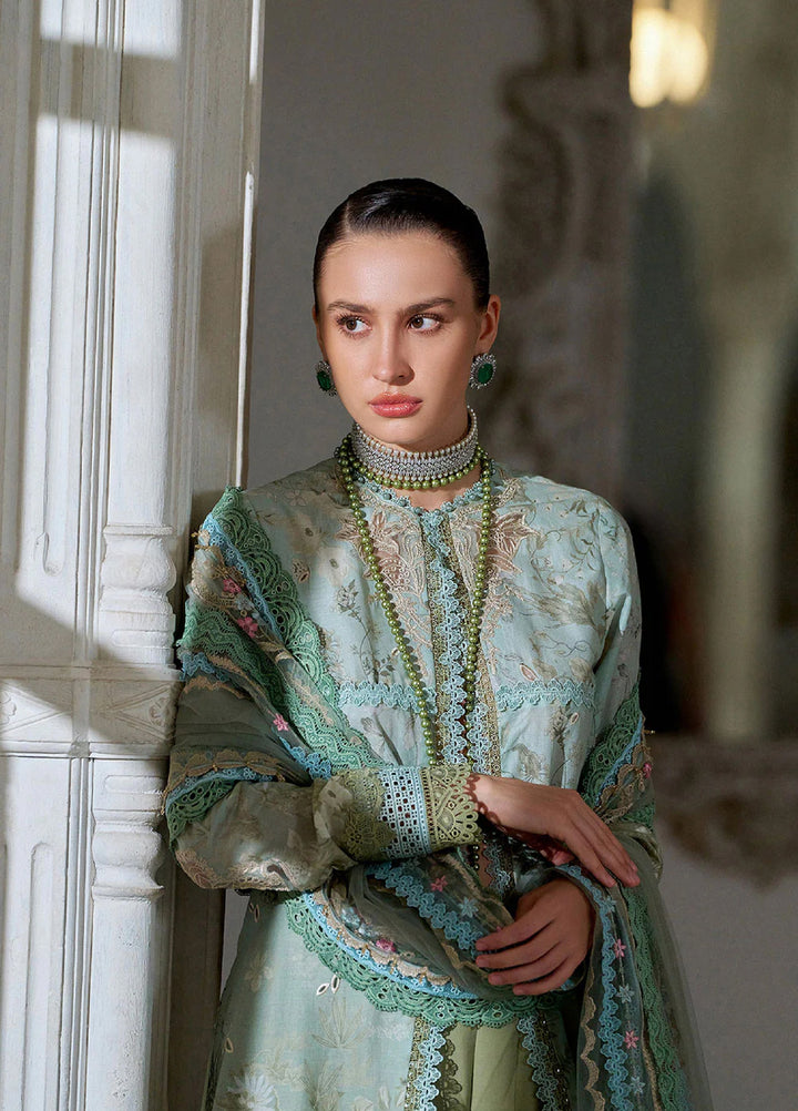 Sobia Nazir Unstitched Embroidered Luxury Lawn 3 Piece Suit SN26ULE D-12 A - Eid Collection
