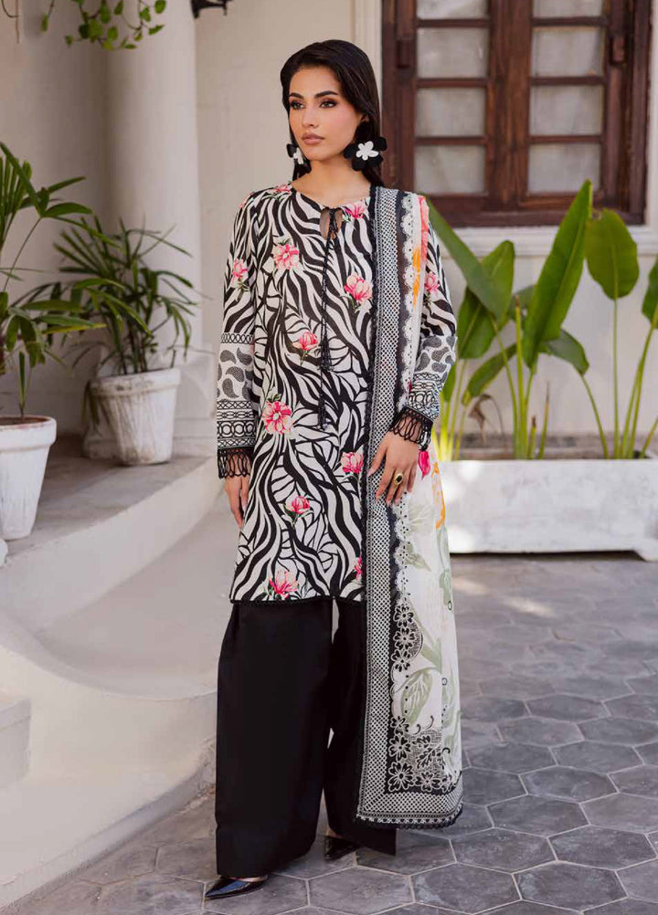 Rania by Nureh Unstitched Printed Lawn 3 Piece Suit NU26ULR NR-08 - Casual Collection