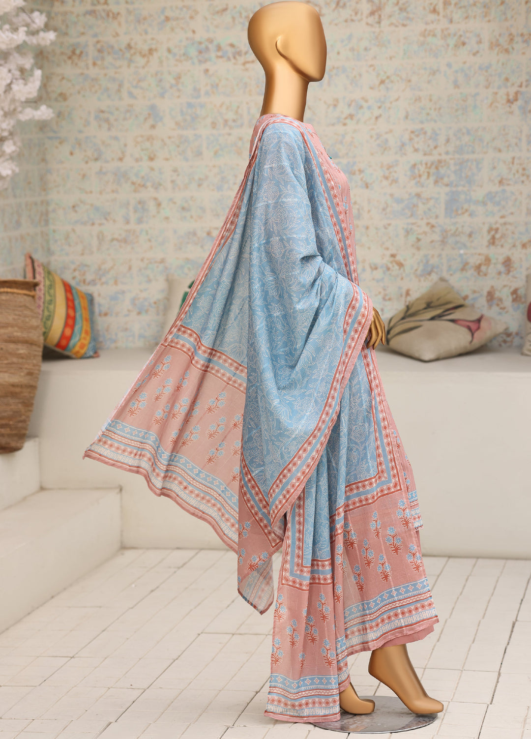 Nayab by HZ Textiles Unstitched Printed Cotton Lawn 3 Piece Suit HZ28UN NPC-09 - Casual Collection