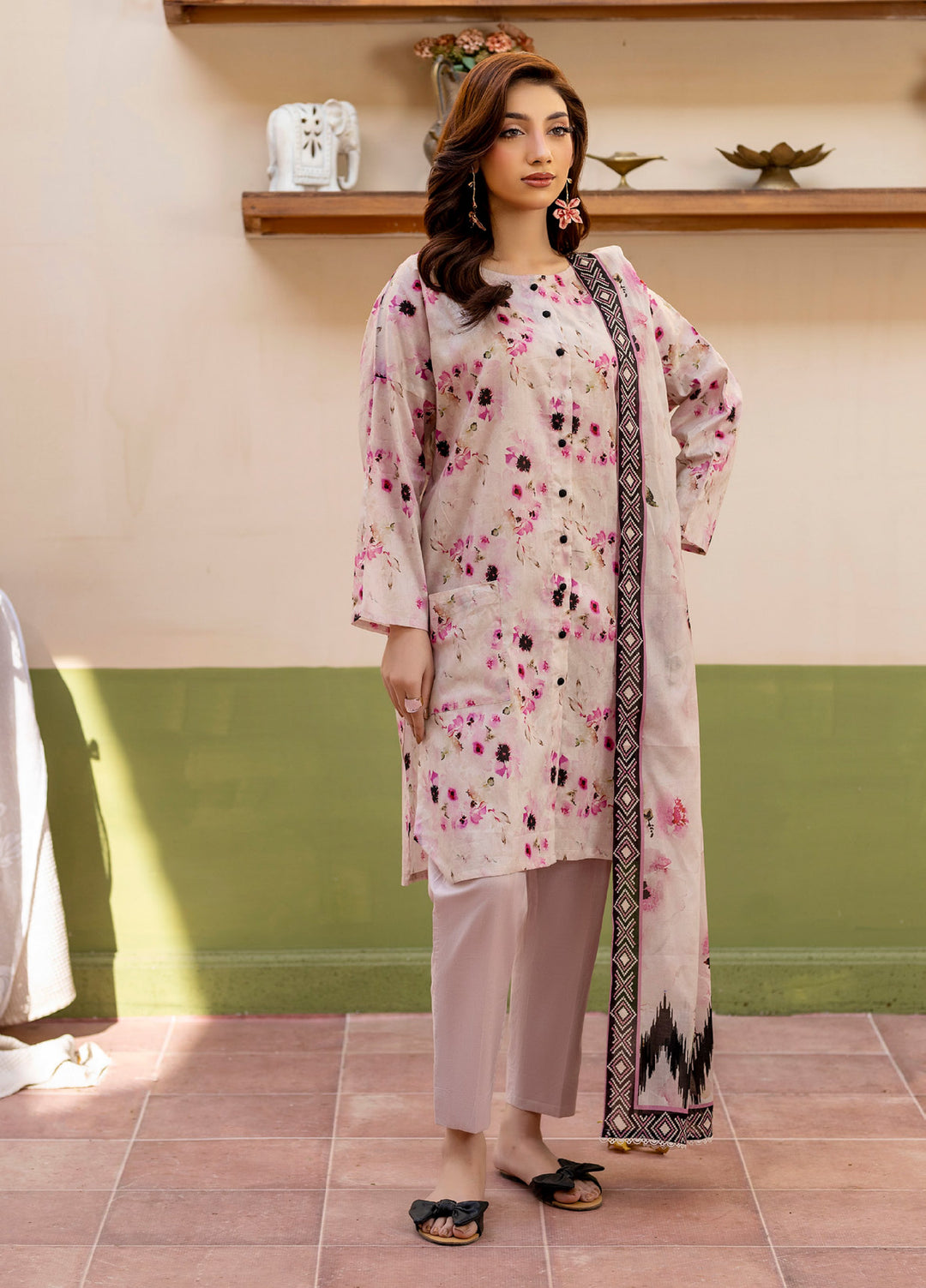 Salina by Regalia Textile Unstitched Printed Lawn 3 Piece Suit RG26PUS D-4 - Summer Collection