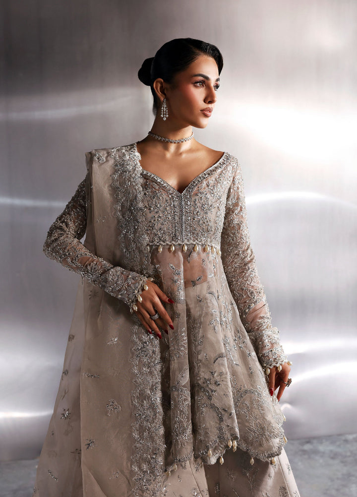 Seraphine by Zarposh Unstitched Embroidered Organza 3 Piece Suit Novelle - Wedding Collection
