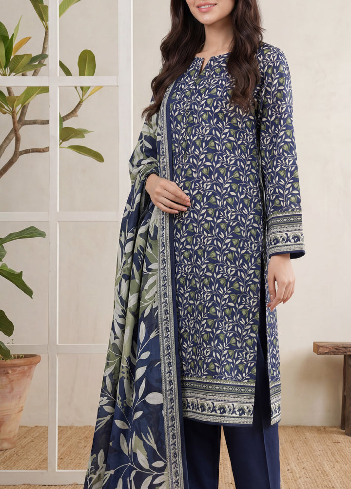 Daman by VS Textiles Unstitched Printed Lawn 3 Piece Suit VS26UDL D-14 841 - Casual Collection