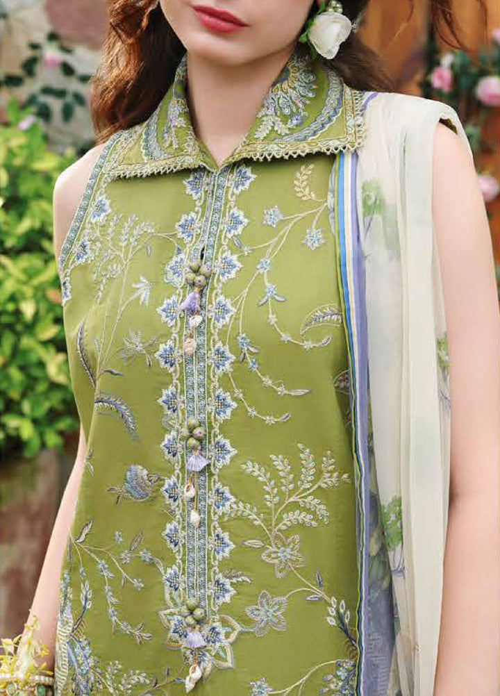 The Secret Garden by Mushq Unstitched Embroidered Lawn 3 Piece Suit MU26USG Whispering Ivy HUNSS260404 - Festive Collection