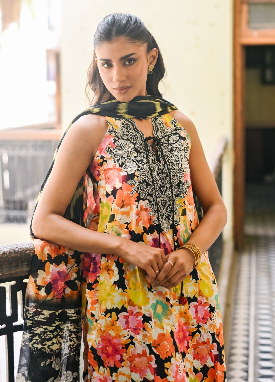 Rangon ka Angan by Gul Ahmed Unstitched Embroidered Lawn 3 Piece Suit GA26URAL DN-62002 - Summer Collection